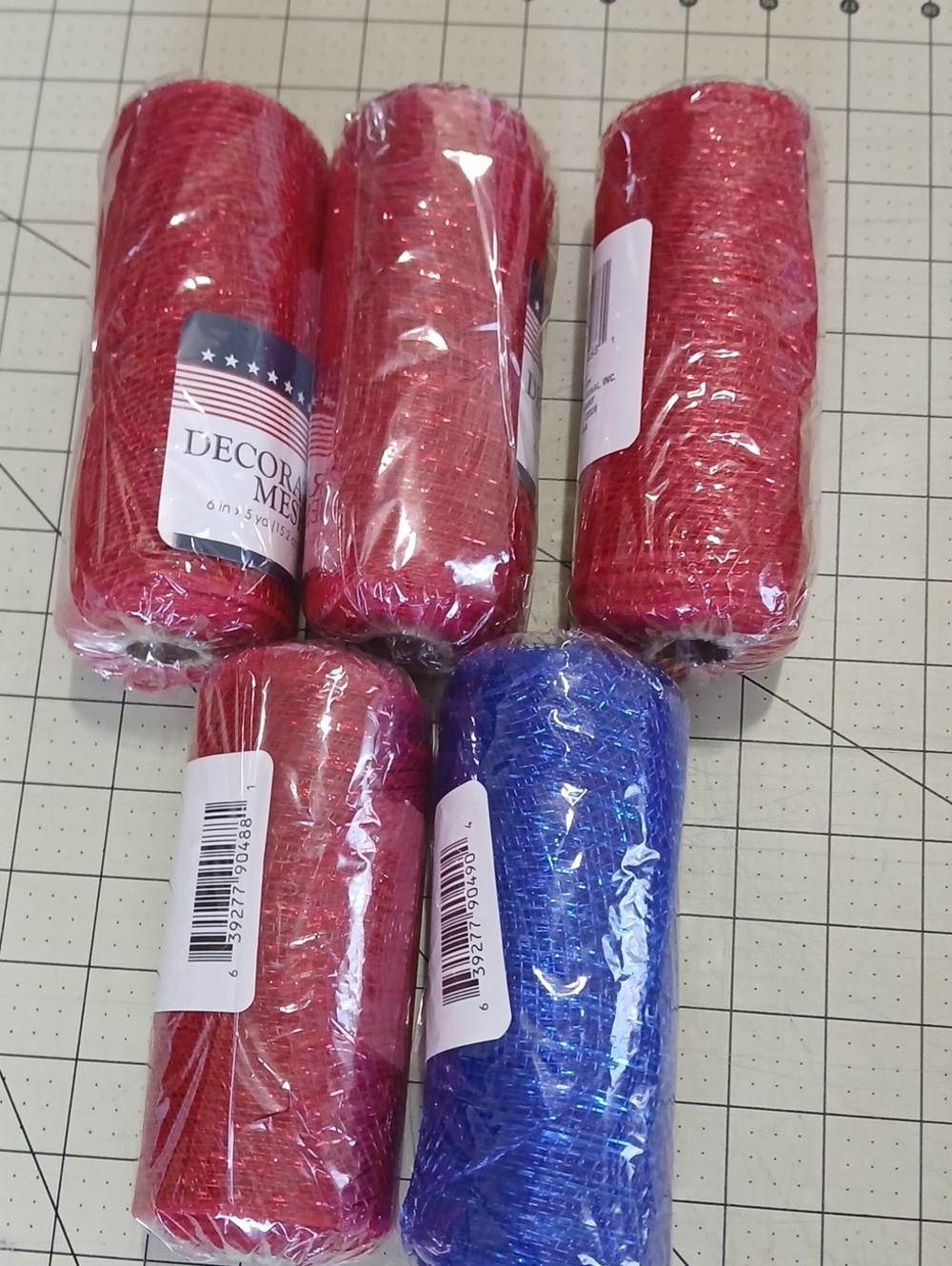 Deco Mesh Bundle - Red & Blue - Picture 5 of 8